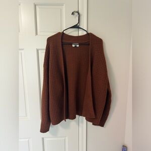 Universal Thread Cashmere-Like Cardigan, Brown, 1X